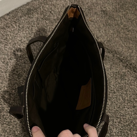 Coach Tan and Brown Signature Tote Bag - Picture 4 of 5